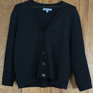 Classiques Entier small Black V-Neck 5-button down sweater. Never worn